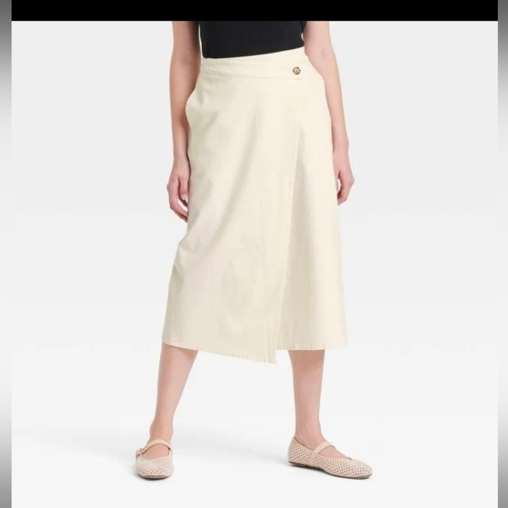 Universal Thread Women's Midi Wrap Skirt
